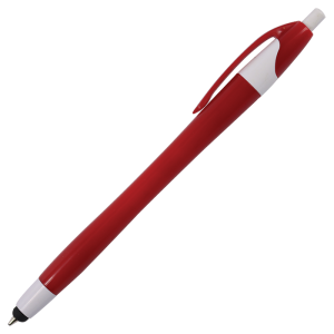 Slim Coloured Barrel Ballpoint Pen with Stylus