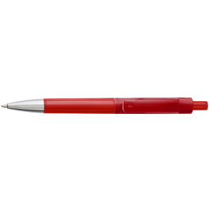 Ballpoint Pen With Transparent Coloured Barrel