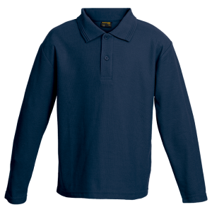 175g Pique Knit Long Sleeve Golfer Kiddies