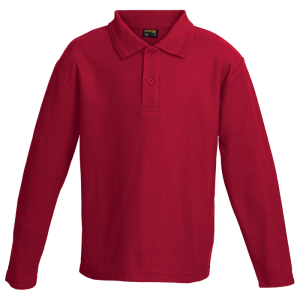 175g Pique Knit Long Sleeve Golfer Kiddies
