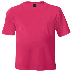 145g Crew Neck T-Shirt Kiddies – Bright Pink, 3 To 4 – Corpmerch