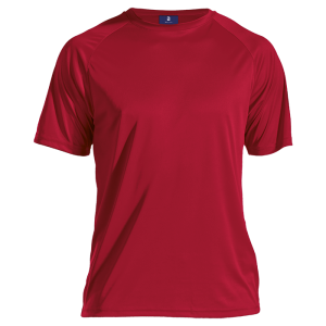 135g Barron Polyester T-Shirt – Red, 4XL – Corpmerch