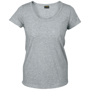 160g Zoey T-Shirt Ladies – Grey Melange, 2XL – Corpmerch