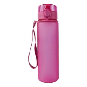 600ml Frosted Cylinder Water Bottle