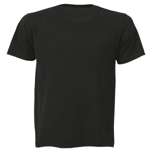 160g Wise-Buy 100% Cotton T-Shirt Promo Fit – Black, LAR – Corpmerch