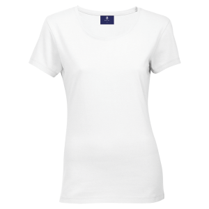 145g Regular Short Sleeve T-Shirt Ladies – White, MED – Corpmerch