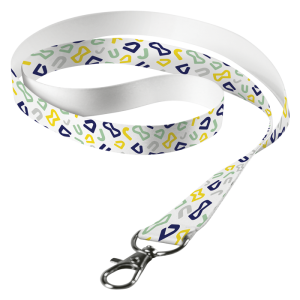 Sublimated Lanyard Single Side Sub with Lobster Ring